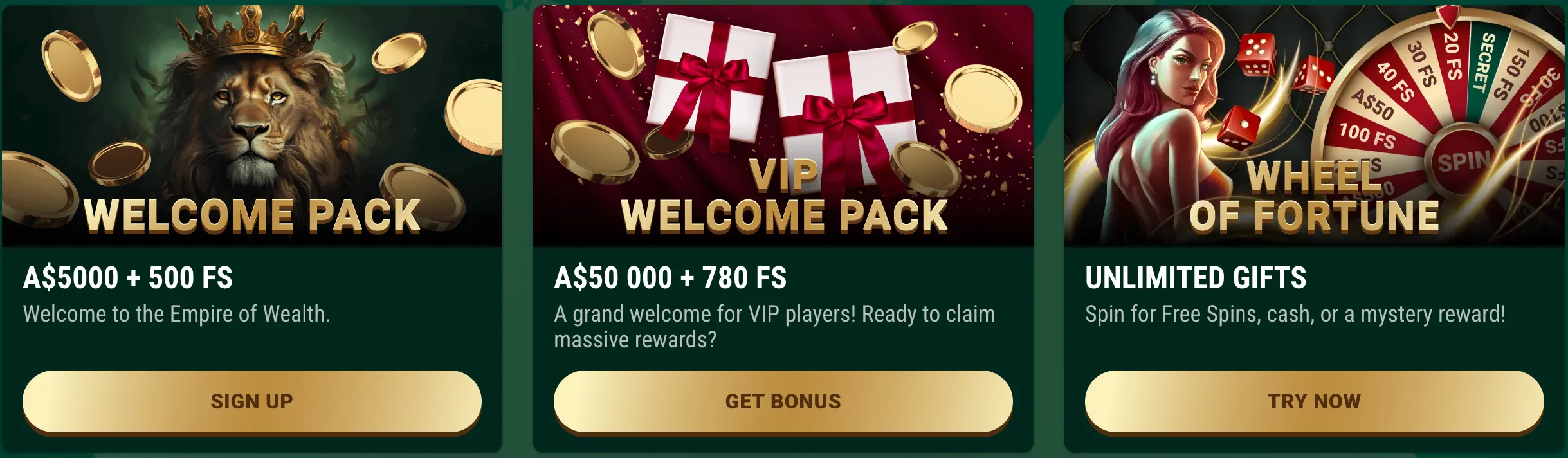 Bonus at Richard Casino